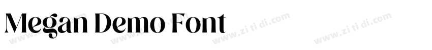 Megan Demo Font字体转换